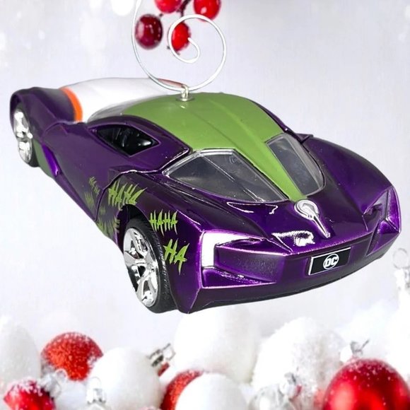 2009 Chevy Corvette Stingray Batman The Joker Car 5.5" Christmas Tree Ornament - Picture 6 of 6